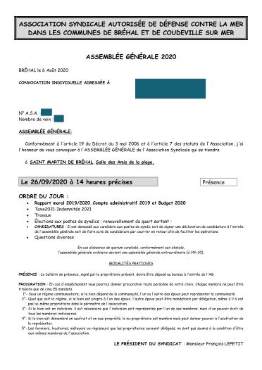 Convocation avec masque