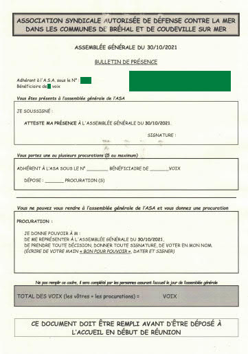 Bulletin de Presence